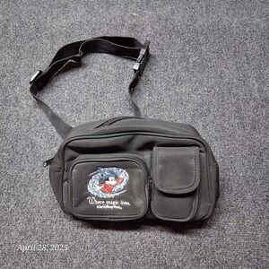 Vintage Walt Disney World Fanny Pack Mickey Mouse Embroidered Where Magic Lives